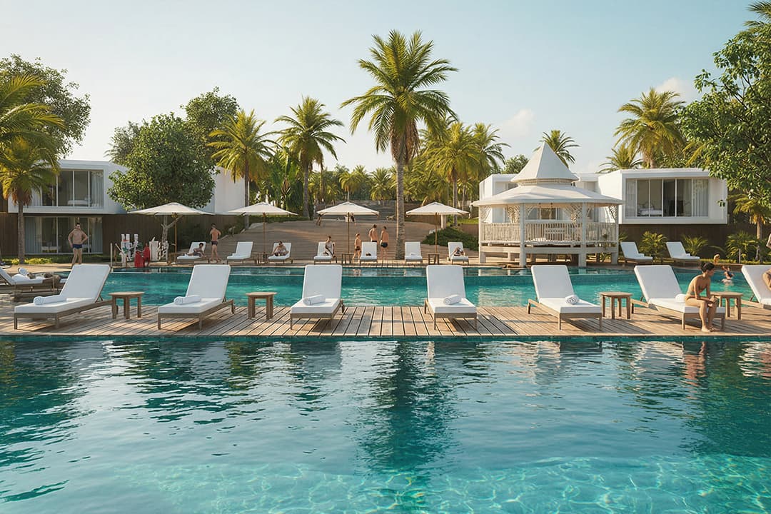 Coastal villa development at Nungwi, Zanzibar