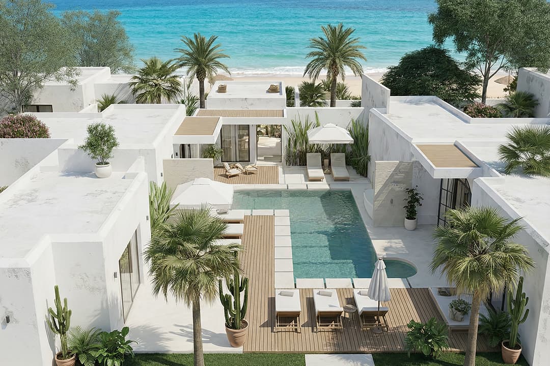 Beachfront villa on Gili Air, Indonesia, with foreign-eligible Hak Pakai tenure