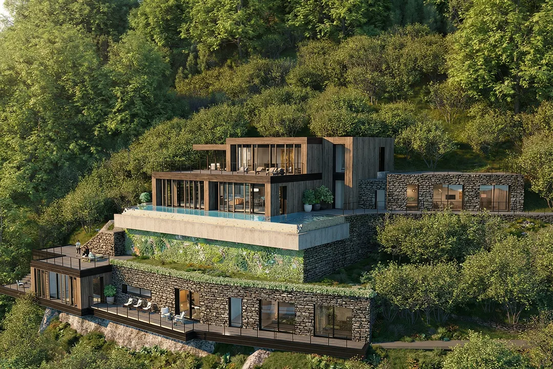Modern Villa on Como Lake, Pognana Lario, Italia — esterni (1)