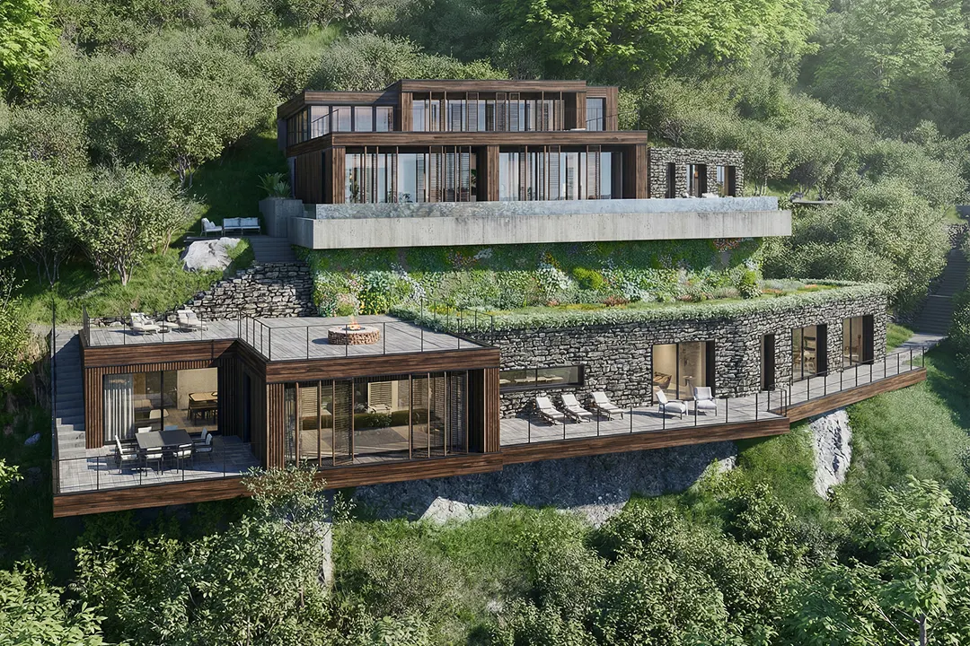 Modern Villa on Como Lake, Pognana Lario, Italia — esterni (2)