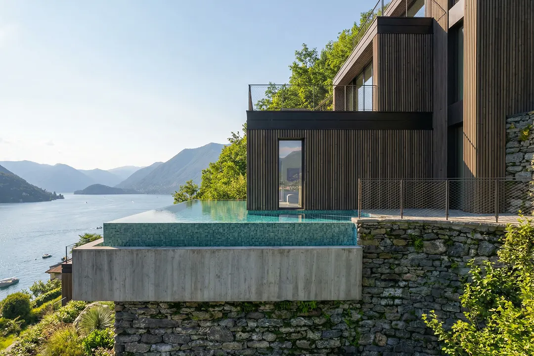 Modern Villa on Como Lake, Pognana Lario, Italia — esterni (6)